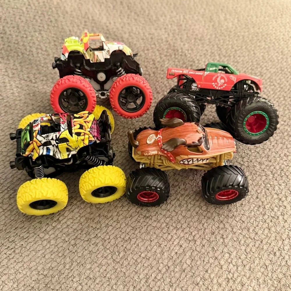 Monster Trucks - Hot Wheels, Monster Mutt and 2 others